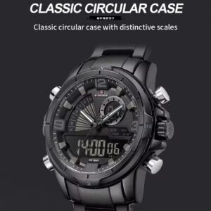 Naviforce 9257 For Men - Black | Rovelle