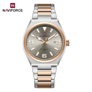 NAVIFORCE 9288 Men Watch - Silver Rose Gray | Rovelle