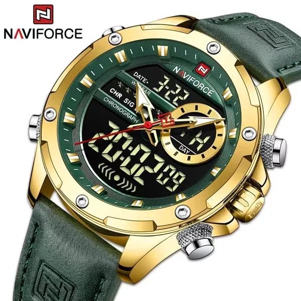 Naviforce 9208 L - Golden Green Naviforce 9208 L - Golden Green | Rovelle