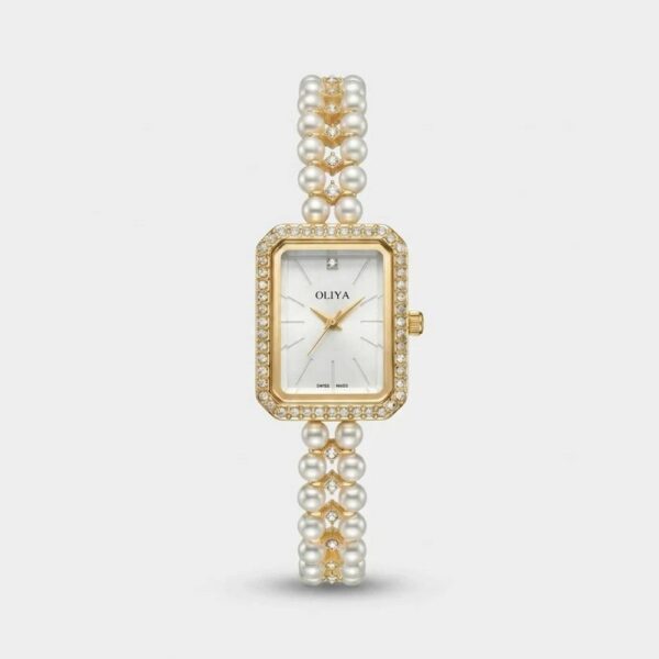 Oliya 186 Ladies Watch - Gold White | Rovelle