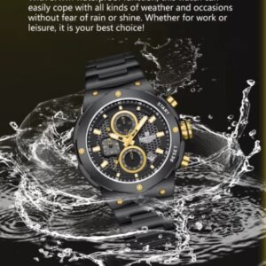 Naviforce 8072 For Men - Black Gold | Rovelle