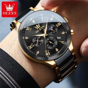 Olevs 7004 CH For Man - Gold Black | Rovelle