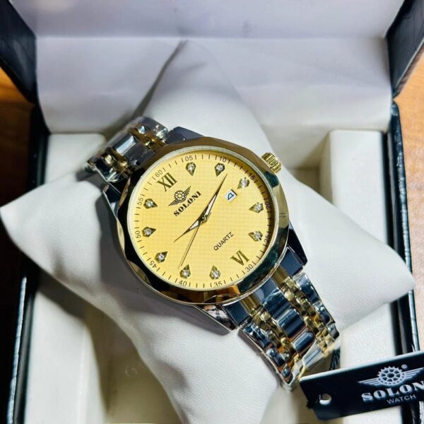 Soloni 1001 For Men - Silver Gold With Premium Box | Rovelle