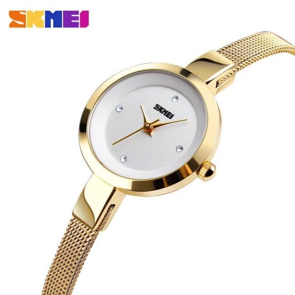 Skmei 1390 CH For Women - Gold White Skmei 1390 CH For Women - Gold White | Rovelle