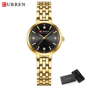 Curren 9106 Ladies Watch - Gold Black | Rovelle
