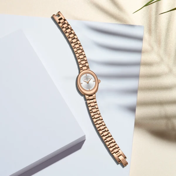 NAVIFORCE 5081 Ch Women Watch - Rose White | Rovelle