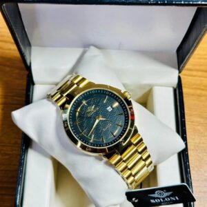 Soloni 1008 For Men - Gold Black With Premium Box | Rovelle