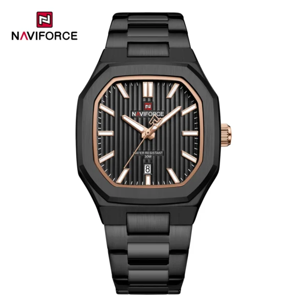 NAVIFORCE 9271 CH Men Watch - Rose Black NAVIFORCE 9271 CH Men Watch - Rose Black | Rovelle