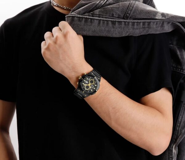 Naviforce 8072 For Men - Black Gold | Rovelle