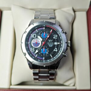 Olevs 3708 CH For Men - Silver Black Blue | Rovelle