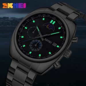SKMEI 9325 For Men - Silver Black | Rovelle