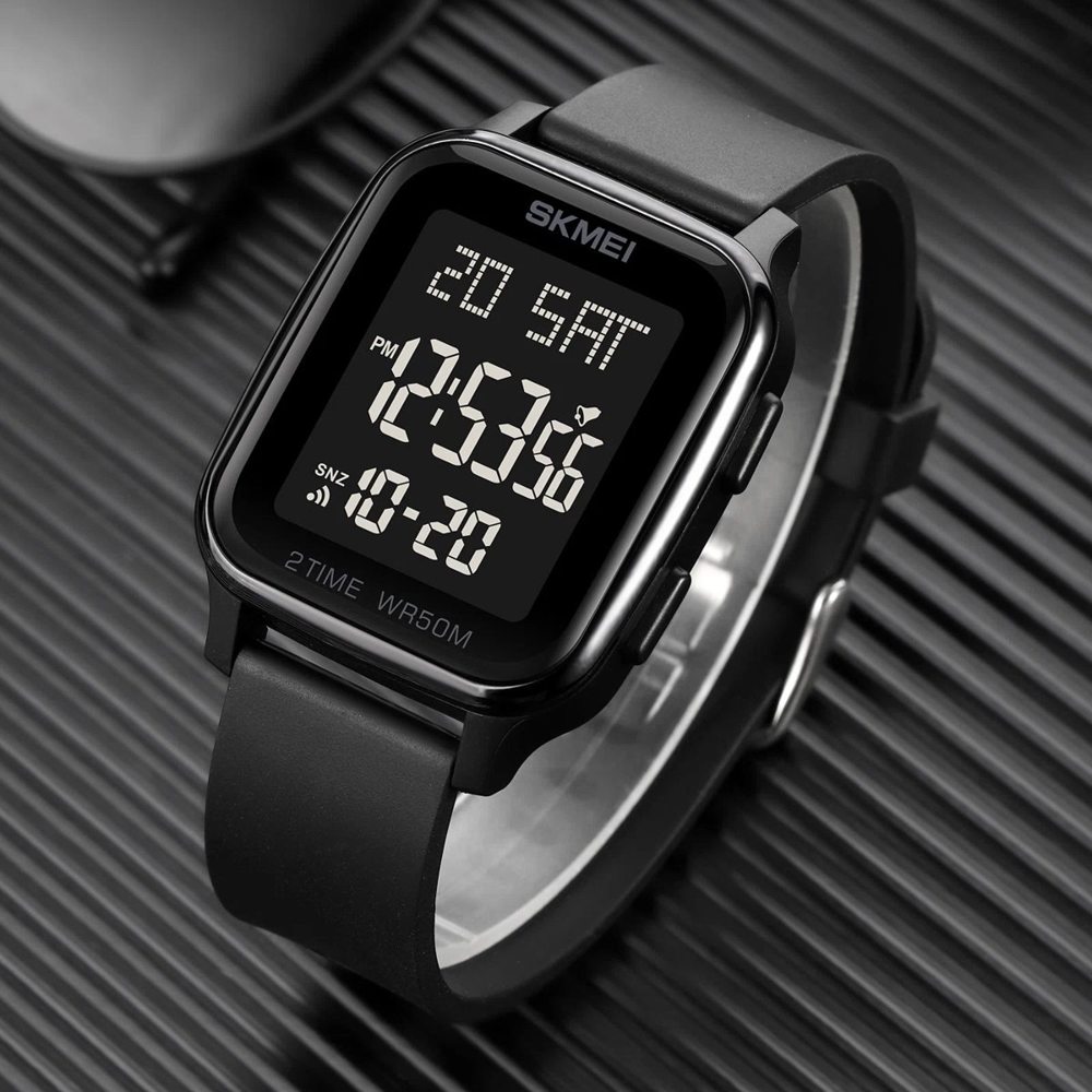 Skmei 1858 Silicone strap Men - Black