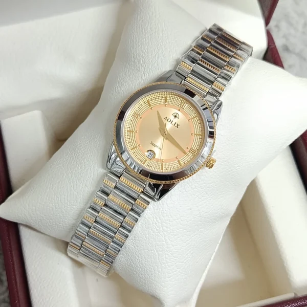 Aolix 9162 CH For Women Watch - Silver Gold Aolix 9162 CH For Women Watch - Silver Gold | Rovelle