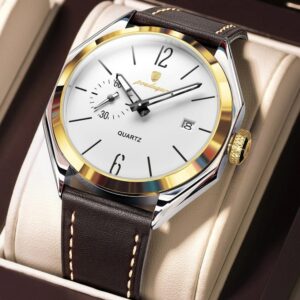 Poedagar 689L For Men - Brown Gold White | Rovelle