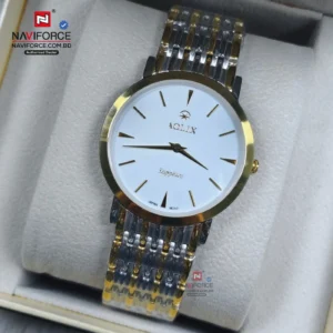 Aolix 9039 Men's Watch - Silver Gold White | Rovelle