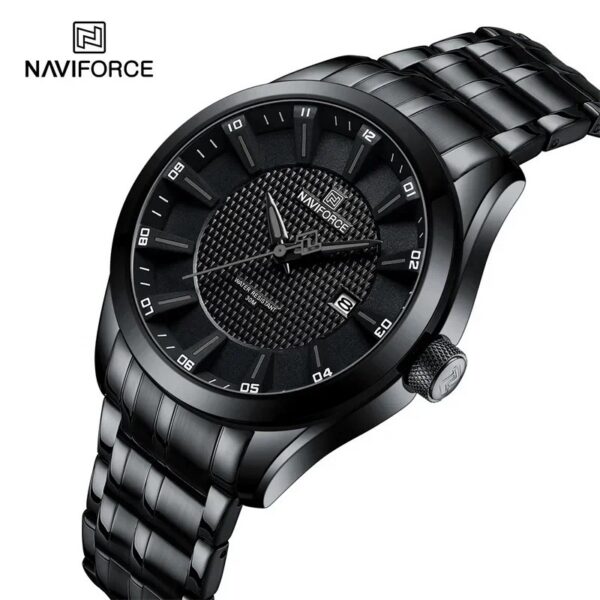 Naviforce 8032 CH - Black Gray For Men | Rovelle
