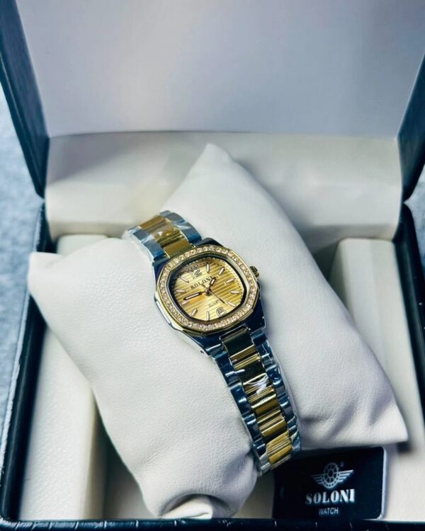 Soloni 1046 For Women - Silver Gold With Premium Box | Rovelle