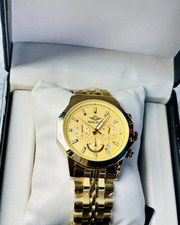 Soloni 3008 For Men - Gold With Premium Box Soloni 3008 For Men - Gold With Premium Box | Rovelle