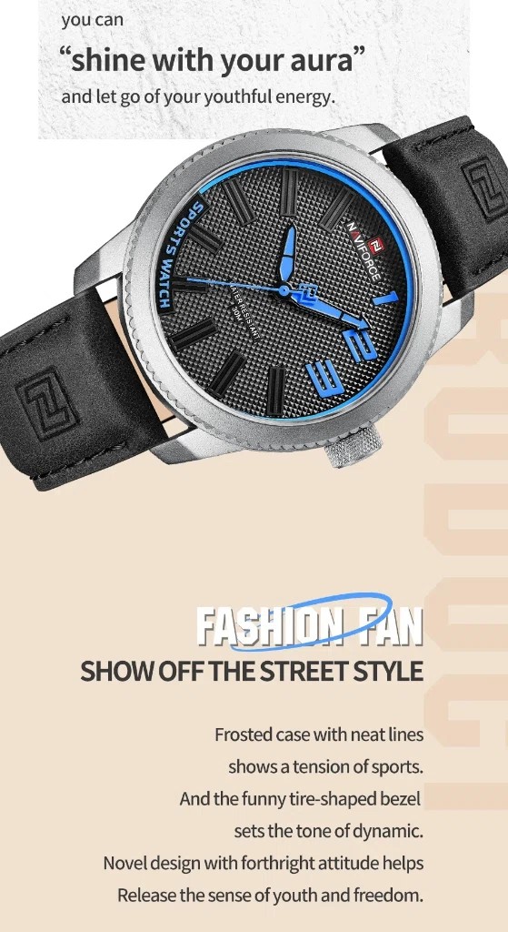Naviforce 9202 L - Black Blue | Rovelle