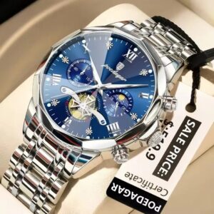 Poedagar 938 For Men - Silver Blue | Rovelle