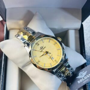 Soloni 1016 M For Men - Silver Gold with Premium Box | Rovelle