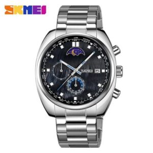 SKMEI 9325 For Men - Silver Black | Rovelle