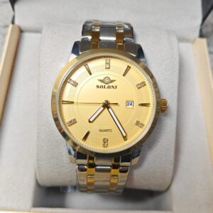 Soloni 1021 M For Men - Silver Gold With Premium Box | Rovelle