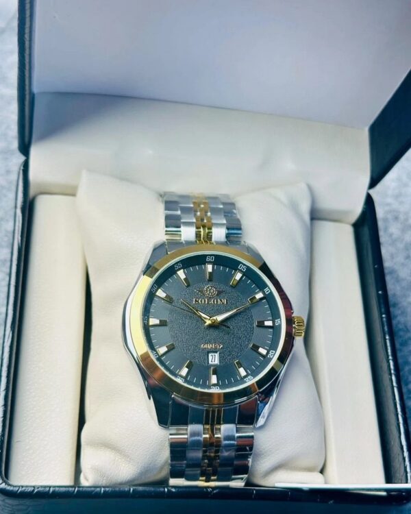 Soloni 1006 M For Men - Silver Gold Black with Premium Box | Rovelle