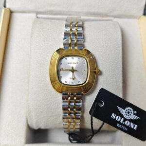Soloni 1043 For Women - Silver Gold White With Premium Box | Rovelle