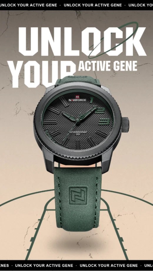 Naviforce 9202 L - Green | Rovelle