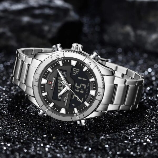 Naviforce 9259 - Silver Black | Rovelle