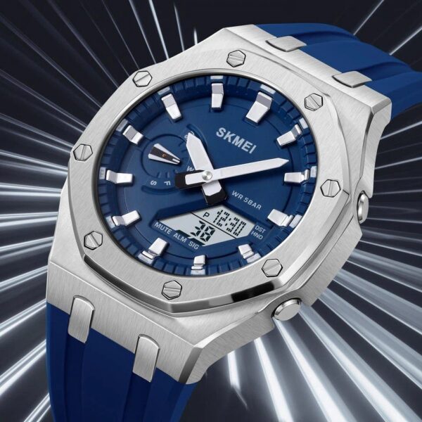 SKMEI 2243 Men's Sport Watch - Silver Blue SKMEI 2243 Men's Sport Watch - Silver Blue | Rovelle
