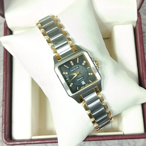 Aolix 9198 Women Watch - Silver Gold Black | Rovelle