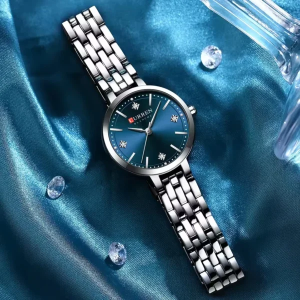 Curren 9106 Ladies Watch - Silver Blue Curren 9106 Ladies Watch - Silver Blue | Rovelle