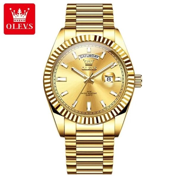Olevs 5650 CH For Men -Gold | Rovelle