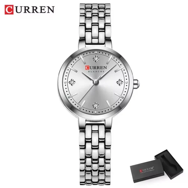 Curren 9106 Ladies Watch - Silver | Rovelle