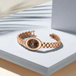 NAVIFORCE 5081 Ch Women Watch - Rose Brown | Rovelle