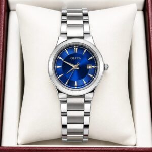 Oliya 835 Ladies Watch -Silver Blue | Rovelle