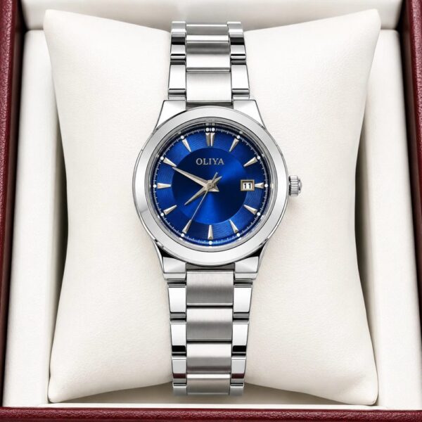 Oliya 835 Ladies Watch -Silver Blue Oliya 835 Ladies Watch -Silver Blue | Rovelle