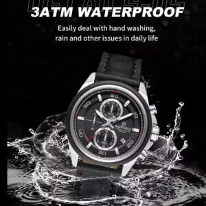 Naviforce 8075 For Men - Silver Black | Rovelle