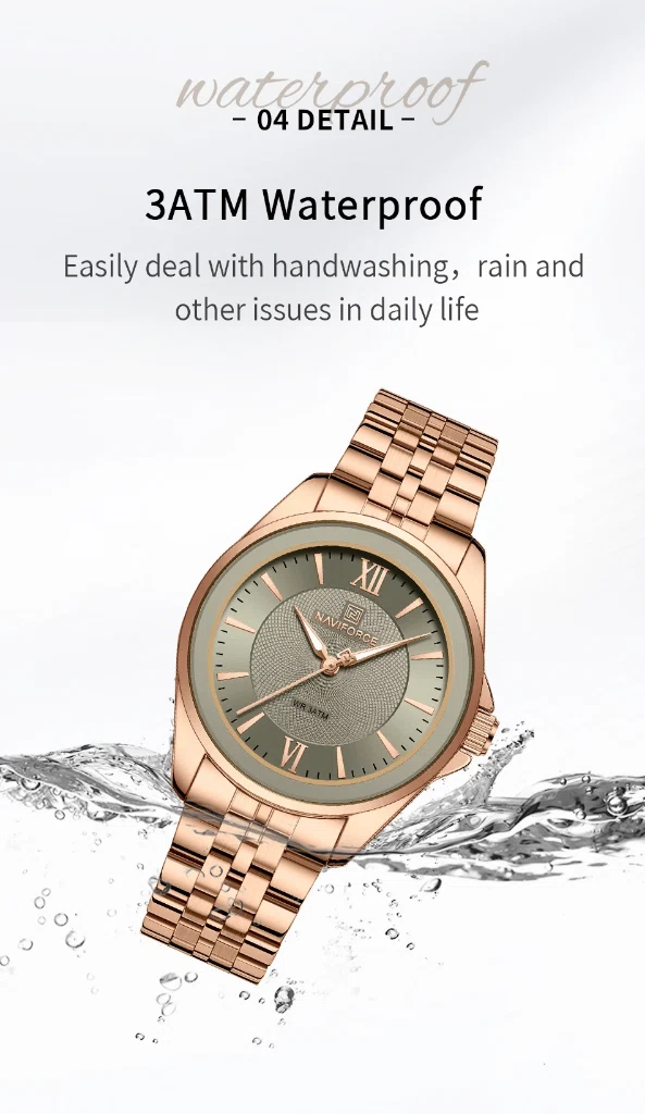Naviforce 5067 For Women - Rose Gray | Rovelle