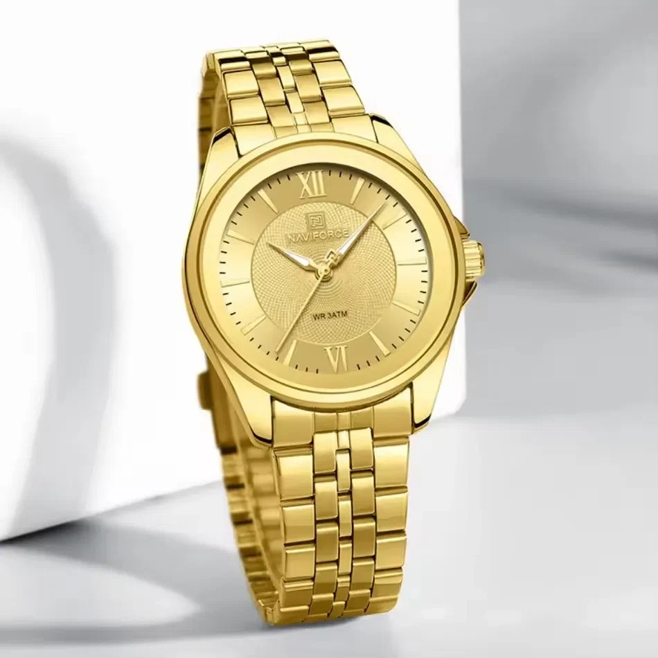 Naviforce 5067 For Women - Gold