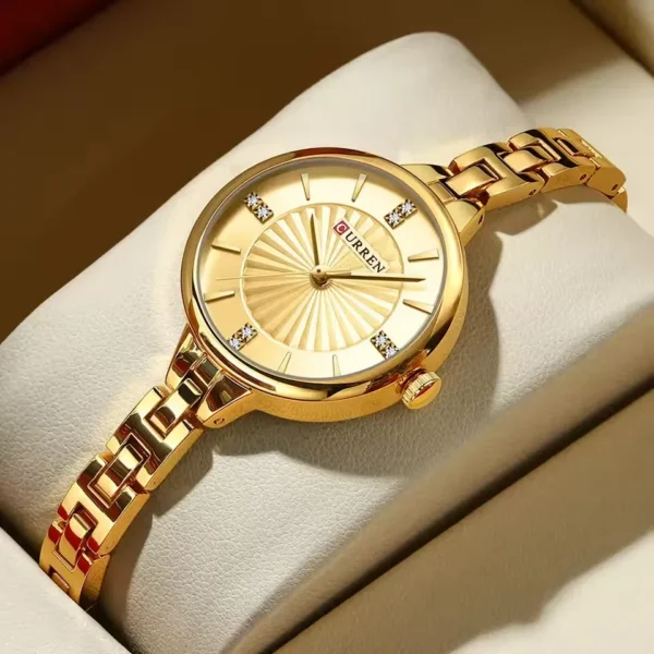 Curren 9097 CH For Women - Gold | Rovelle
