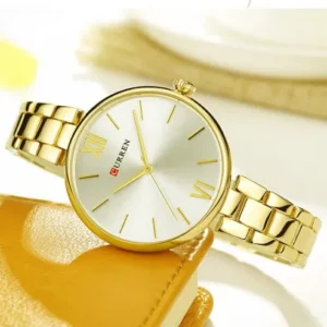 Curren 9017 - Gold White For Women | Rovelle