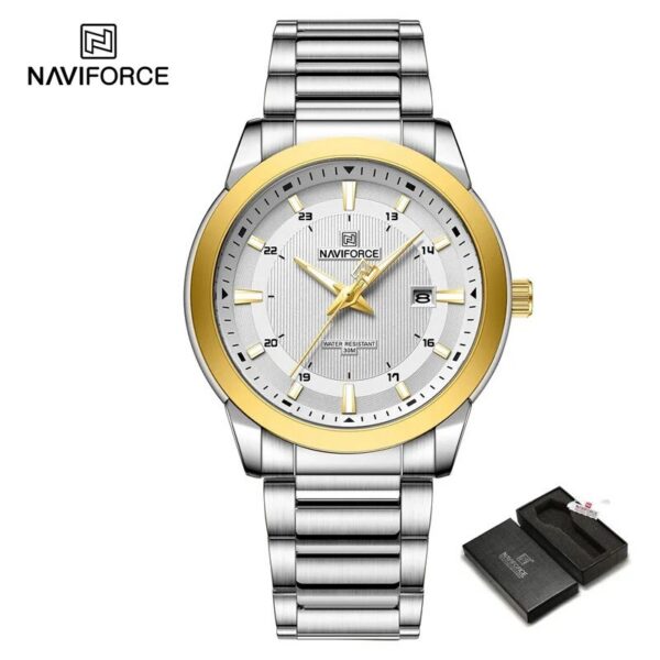 Naviforce 8029 - Silver Gold Naviforce 8029 - Silver Gold | Rovelle