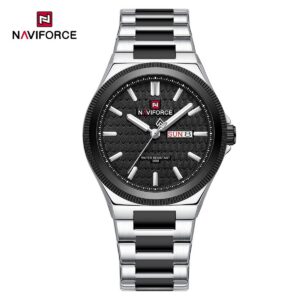 Naviforce 9285 CH For Men - Silver Black | Rovelle