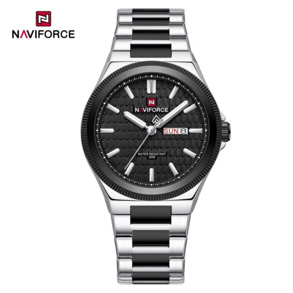 Naviforce 9285 CH For Men - Silver Black | Rovelle