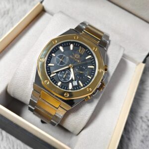 Soloni 3001 For Men - Silver Gold Black With Premium Box | Rovelle