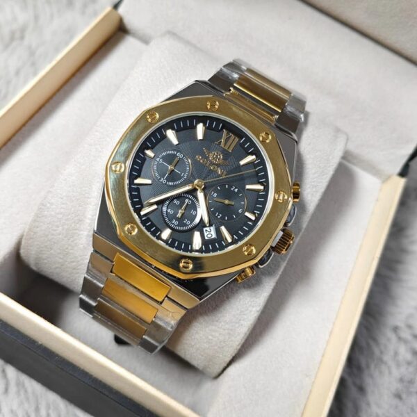 Soloni 3001 For Men - Silver Gold Black With Premium Box | Rovelle