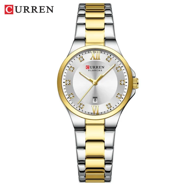 Curren 9107 Ladies Watch - Silver Gold White Curren 9107 Ladies Watch - Silver Gold White | Rovelle